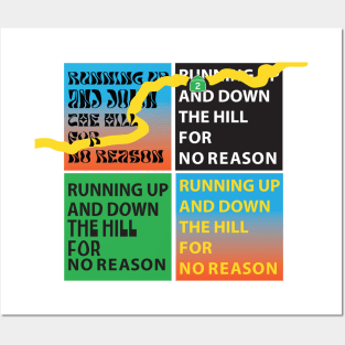 Running up and down the hill for no reason 2x2 Posters and Art